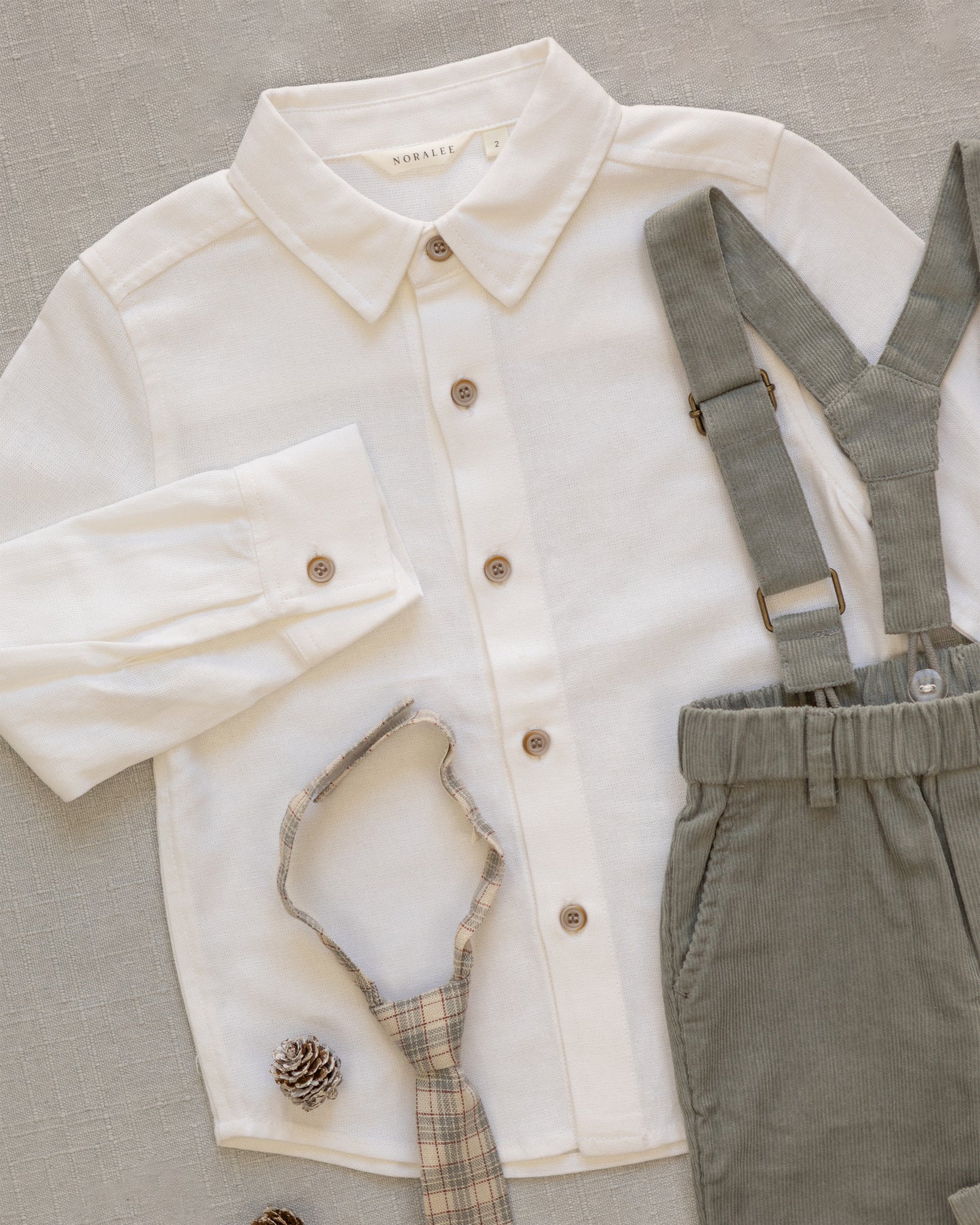 Noralee Harrison Button Down - Ivory