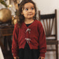 Noralee Bow Cardigan - Ruby