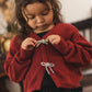 Noralee Bow Cardigan - Ruby
