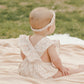 Little girl wearing Noralee Baby Headband Set of 2 - Spring Fields / White