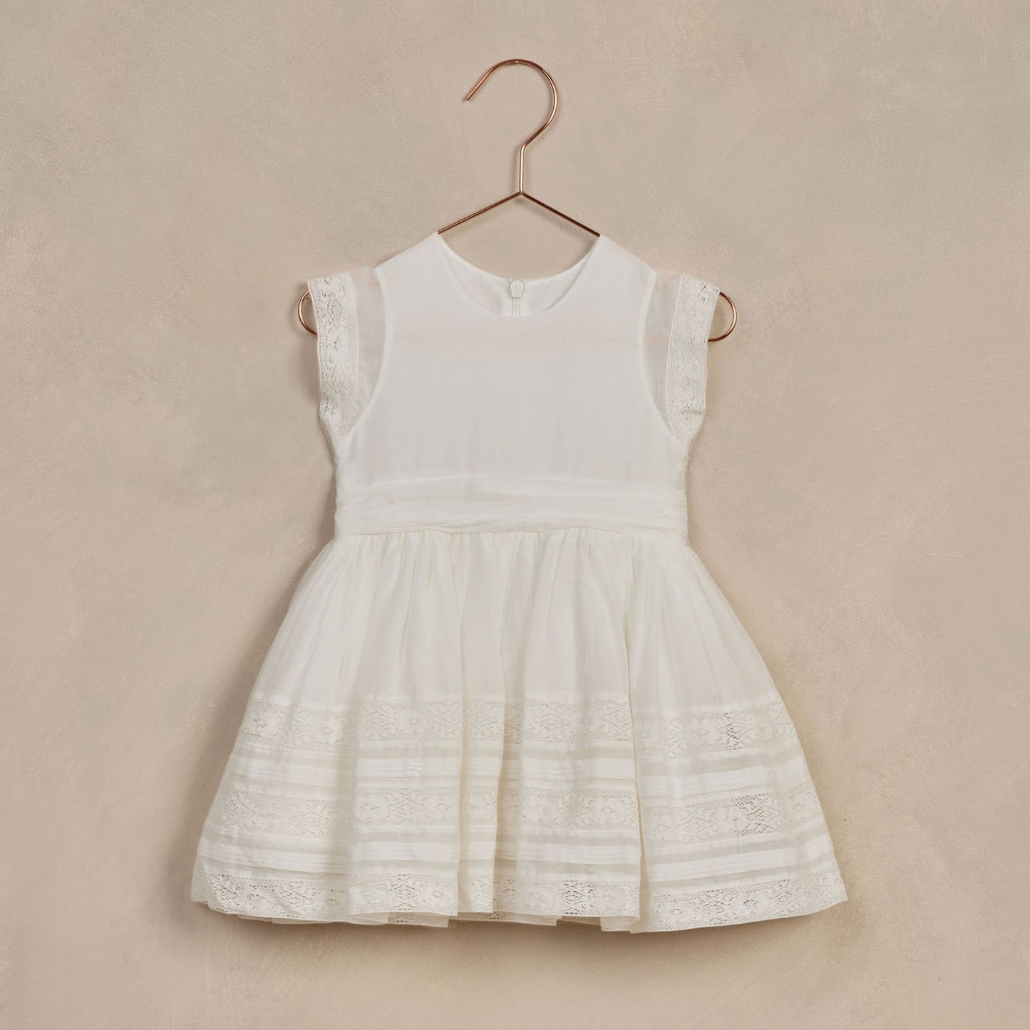 Noralee Dahlia Dress - White Cotton / Silk Blend