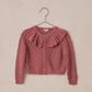 Noralee Ruffle Cardigan - Raspberry