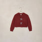 Noralee Bow Cardigan - Ruby