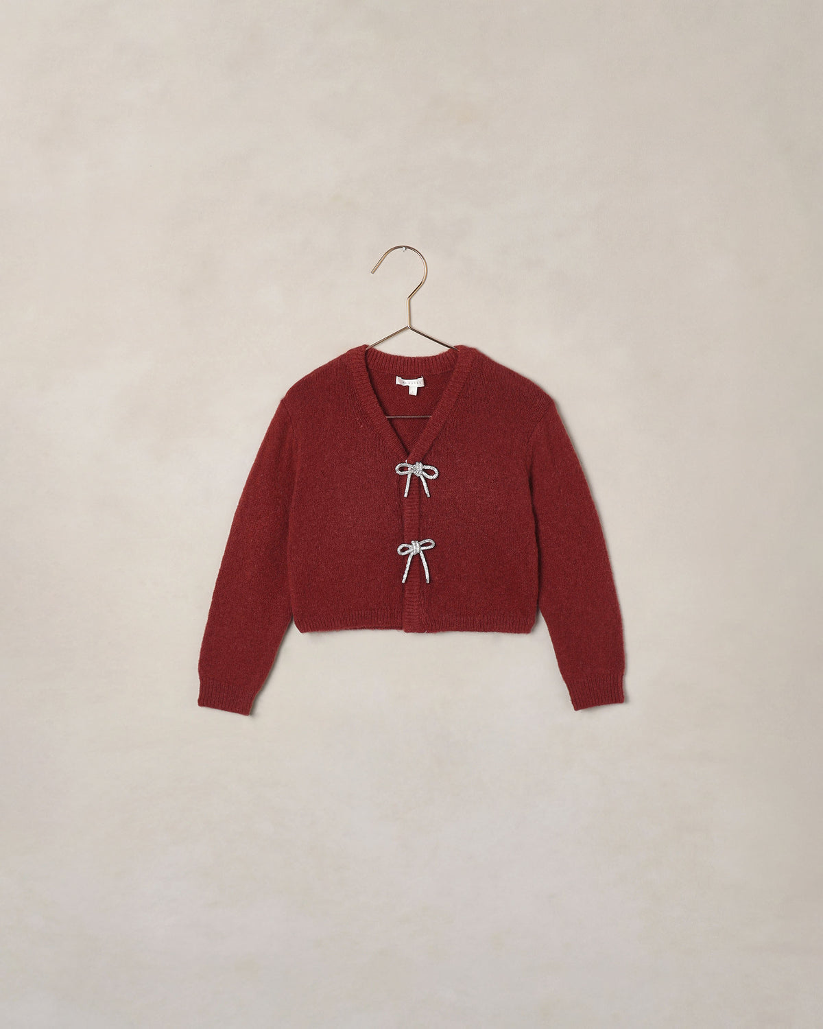 Noralee Bow Cardigan - Ruby