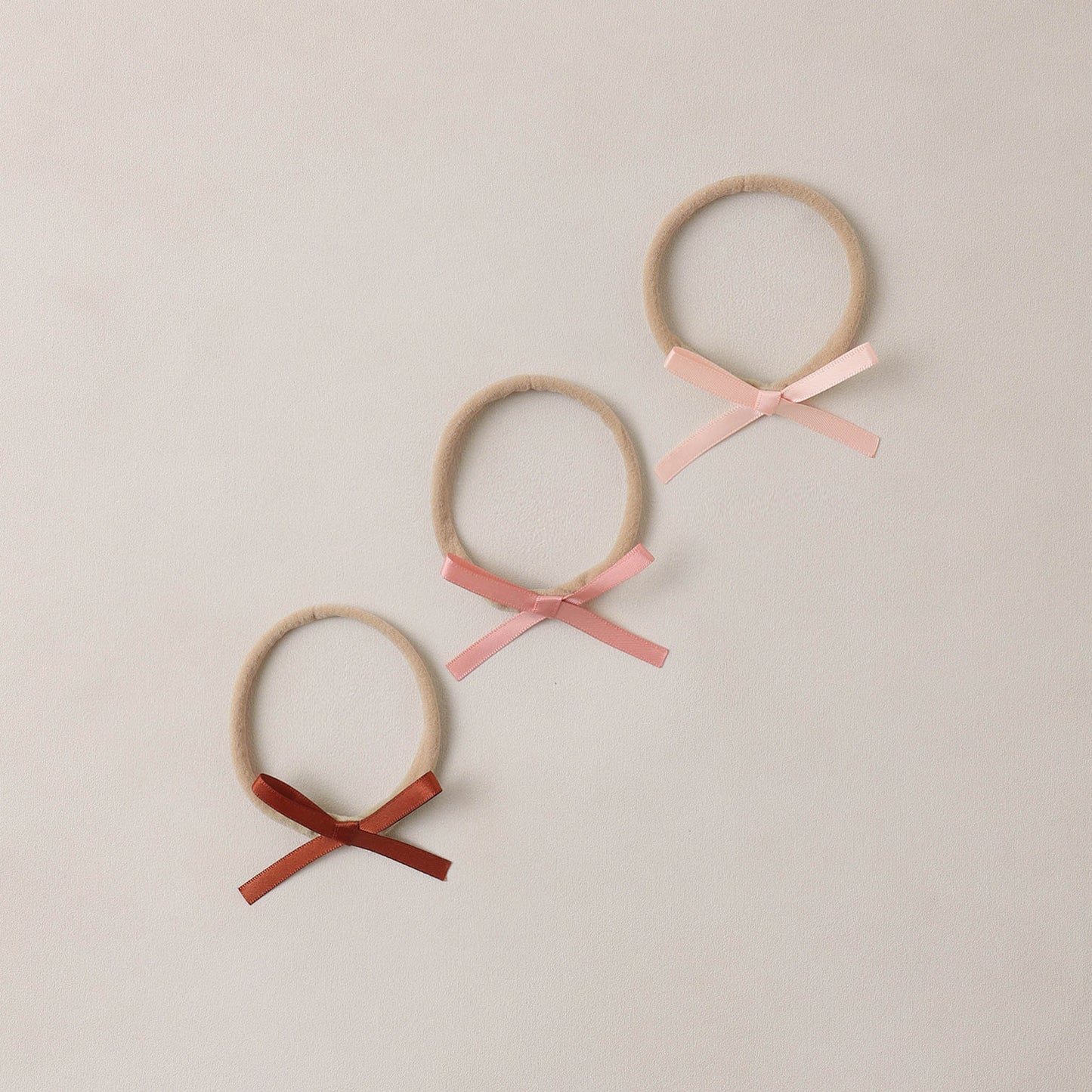 Noralee Baby Bow Headbands - Blush Red Pink