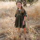 Girl wearing Noralee Adeline Dress - Pine Velvet