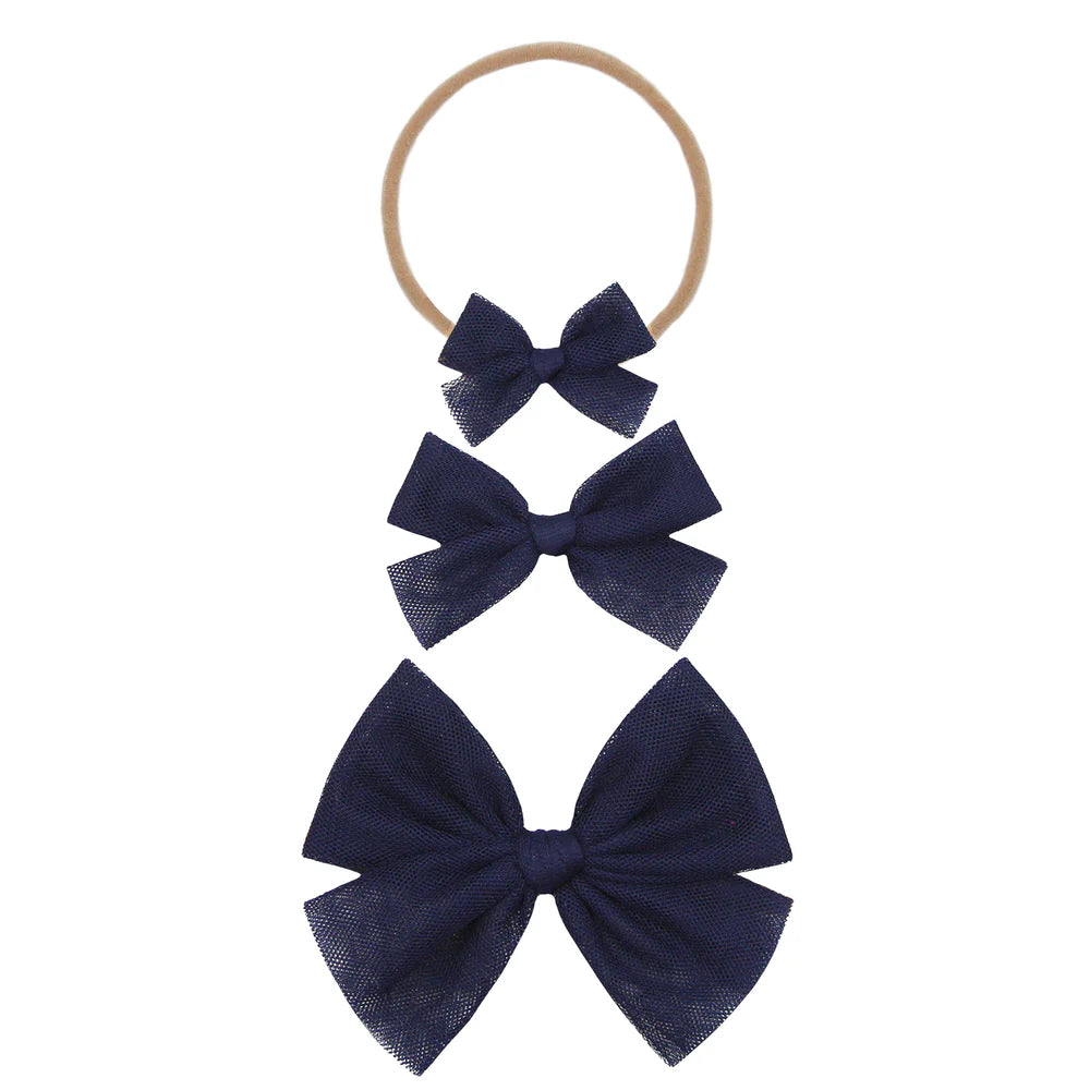 Lou Lou and Company Tulle Bow Headband - Small