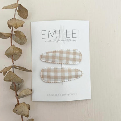 Emi Lei Fabric Hair Clip Snap Barrettes (2)