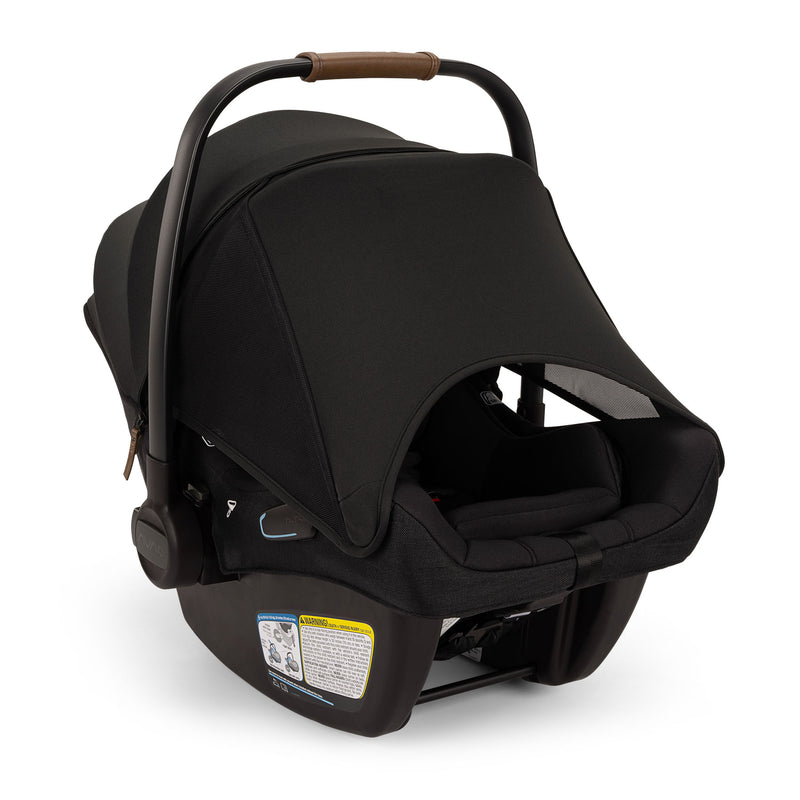 Nuna PIPA Aire RX Infant Car Seat + RELX Base Caviar/Chocolate