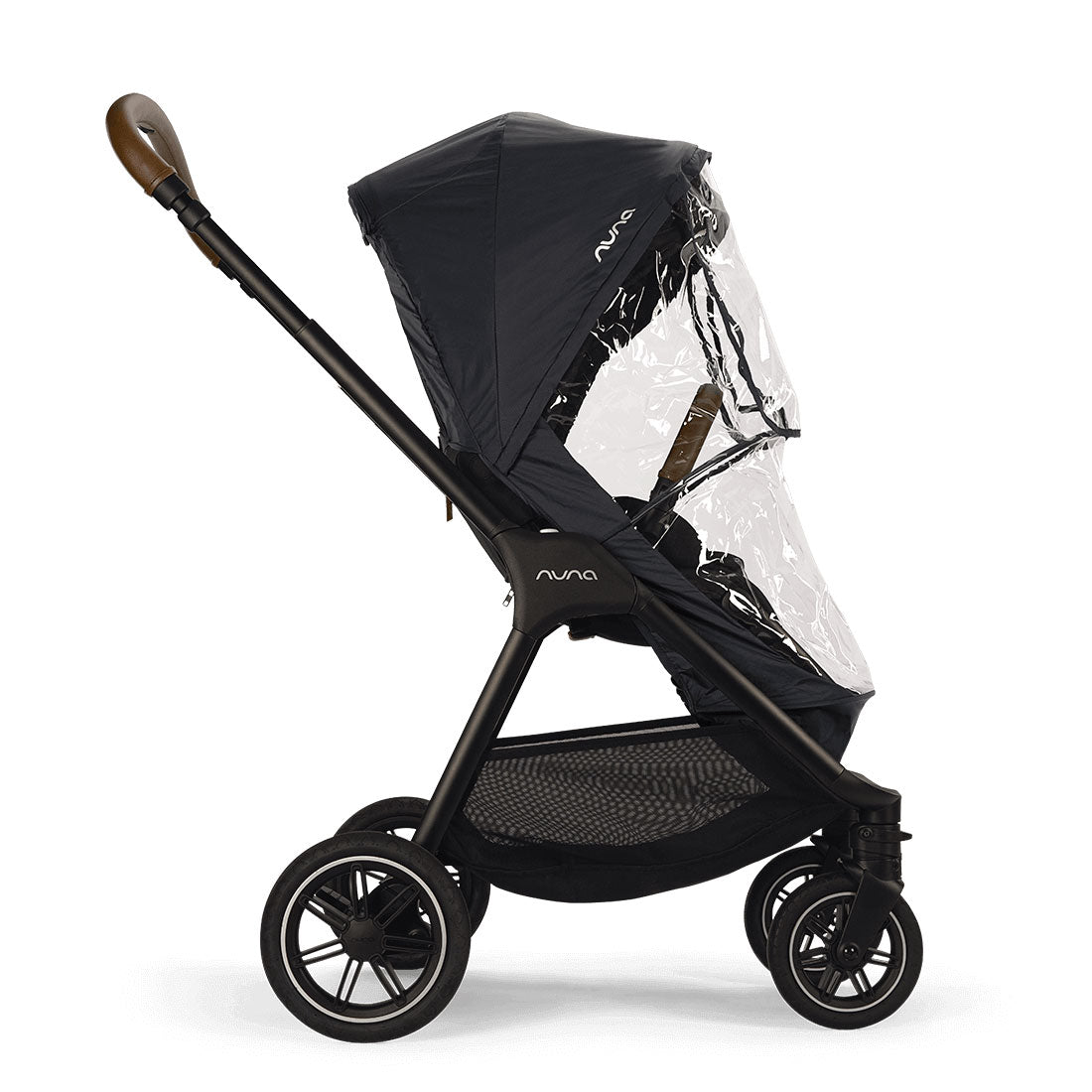 Nuna TRIV Series Rain Cover - Black and Clear