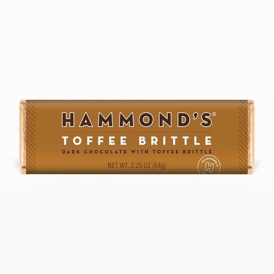 Hammond's Candies Dark Chocolate Candy Bar 2.25oz - Natural Toffee Brittle