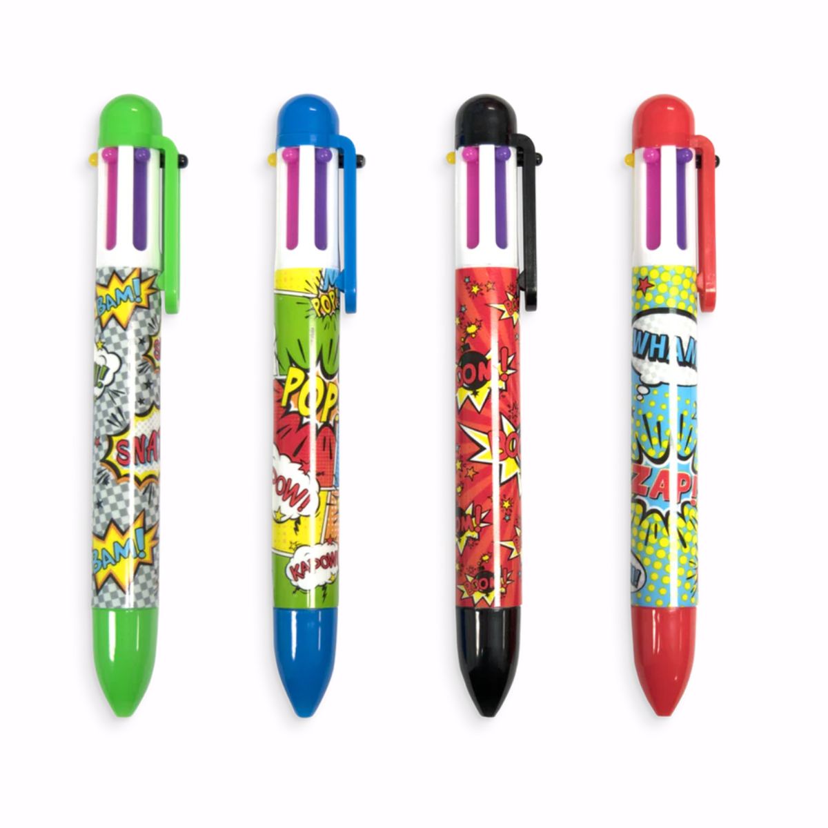 OOLY 6-Colored Click Pen - Comic Attack