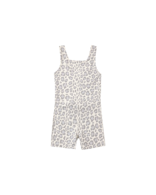 Rylee and Cru Malibu Bodysuit - Blue Leopard