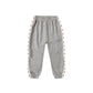 Rylee and Cru Paneled Sweatpant - Heathered Dusty Blue