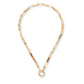 Miel & Gold Paperclip Chain Necklace with Carabiner 18k Gold Filled