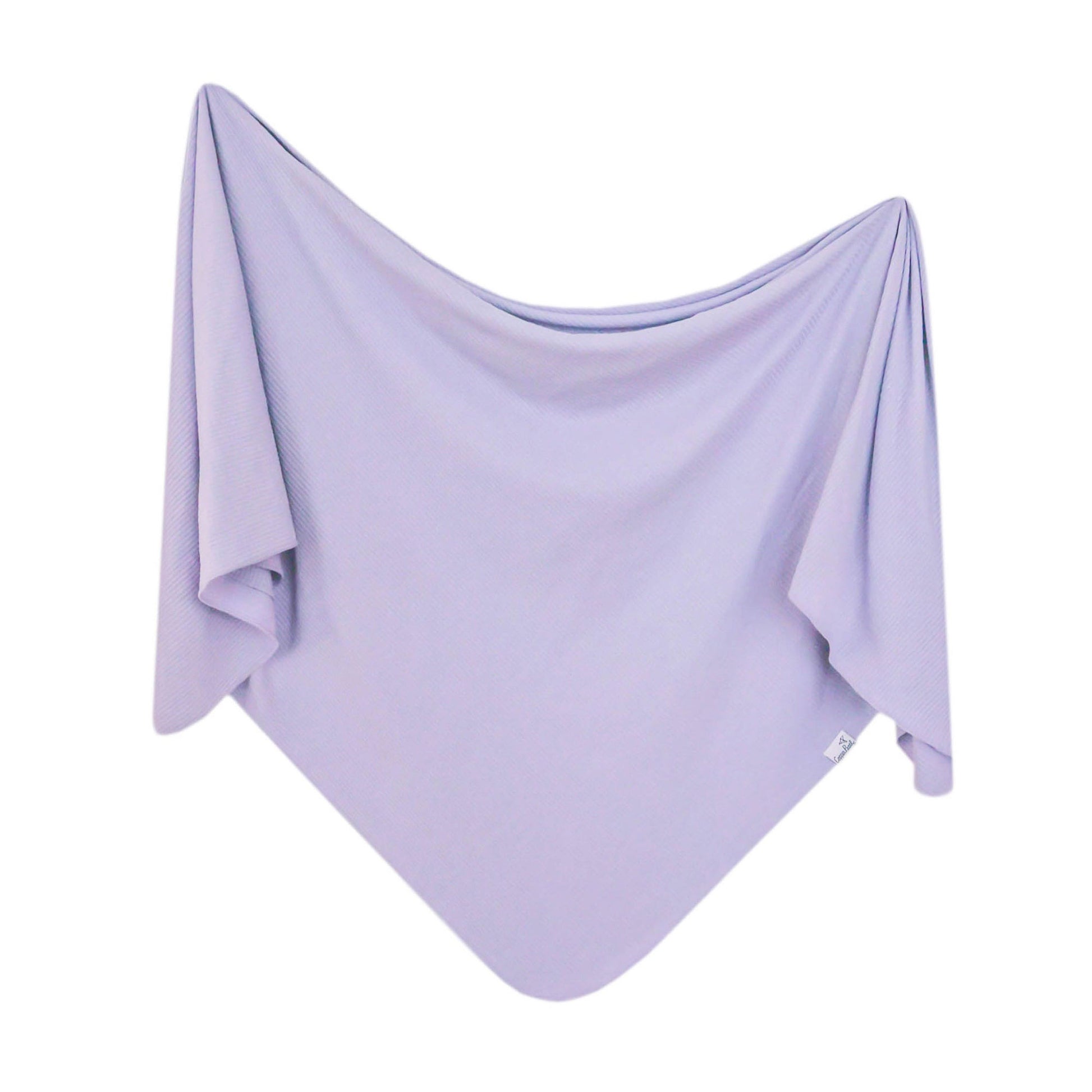 Copper Pearl Rib Knit Swaddle Blanket - Periwinkle