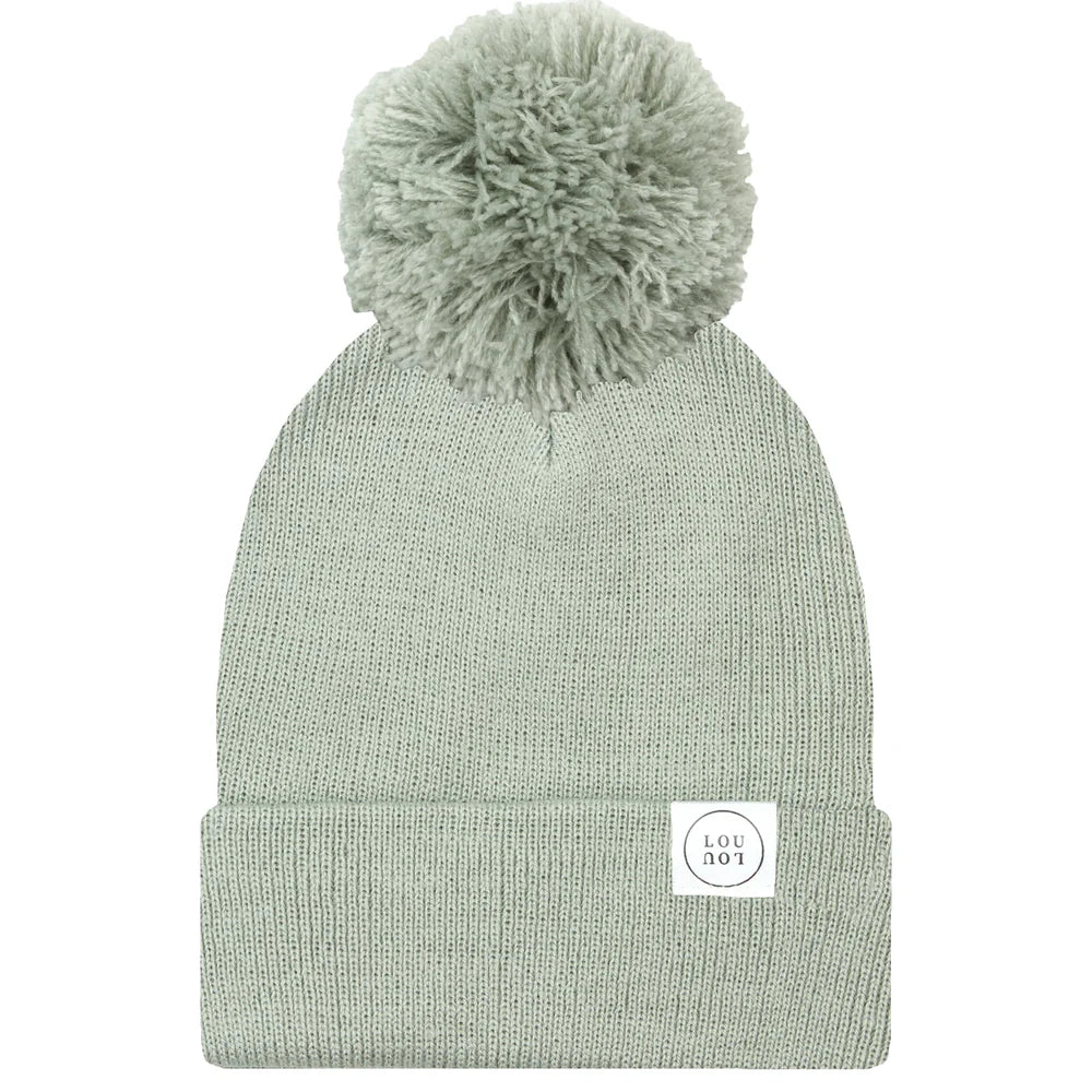 Lou Lou and Company Beanie With Pom - Pewter