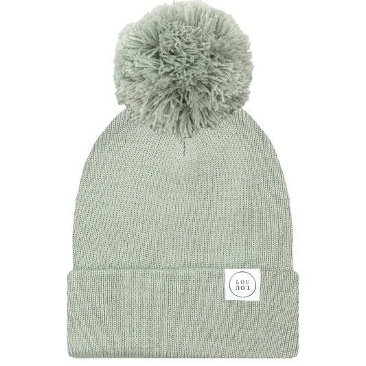 Lou Lou and Company Beanie With Pom - Pewter