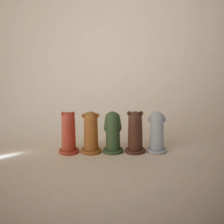 Mushie Silicone Animal Finger Puppets