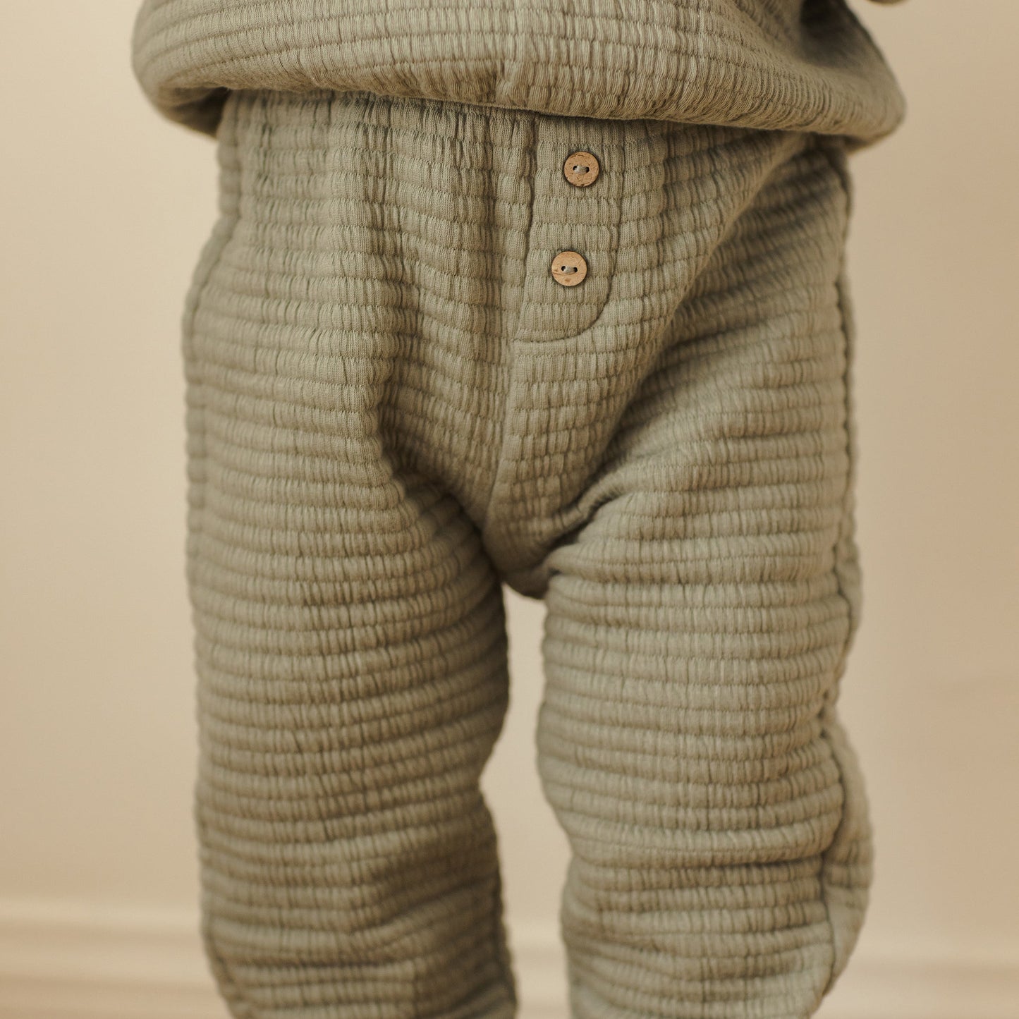 Quincy Mae Textured Sweat Set - Forest