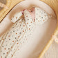 Baby wearing Quincy Mae Knotted Baby Gown & Hat Set - Geo - Natural
