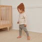 Toddler wearing Quincy Mae Drawstring Pant - Basil