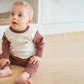 Toddler boy wearing Quincy Mae Drawstring Pant - Plum