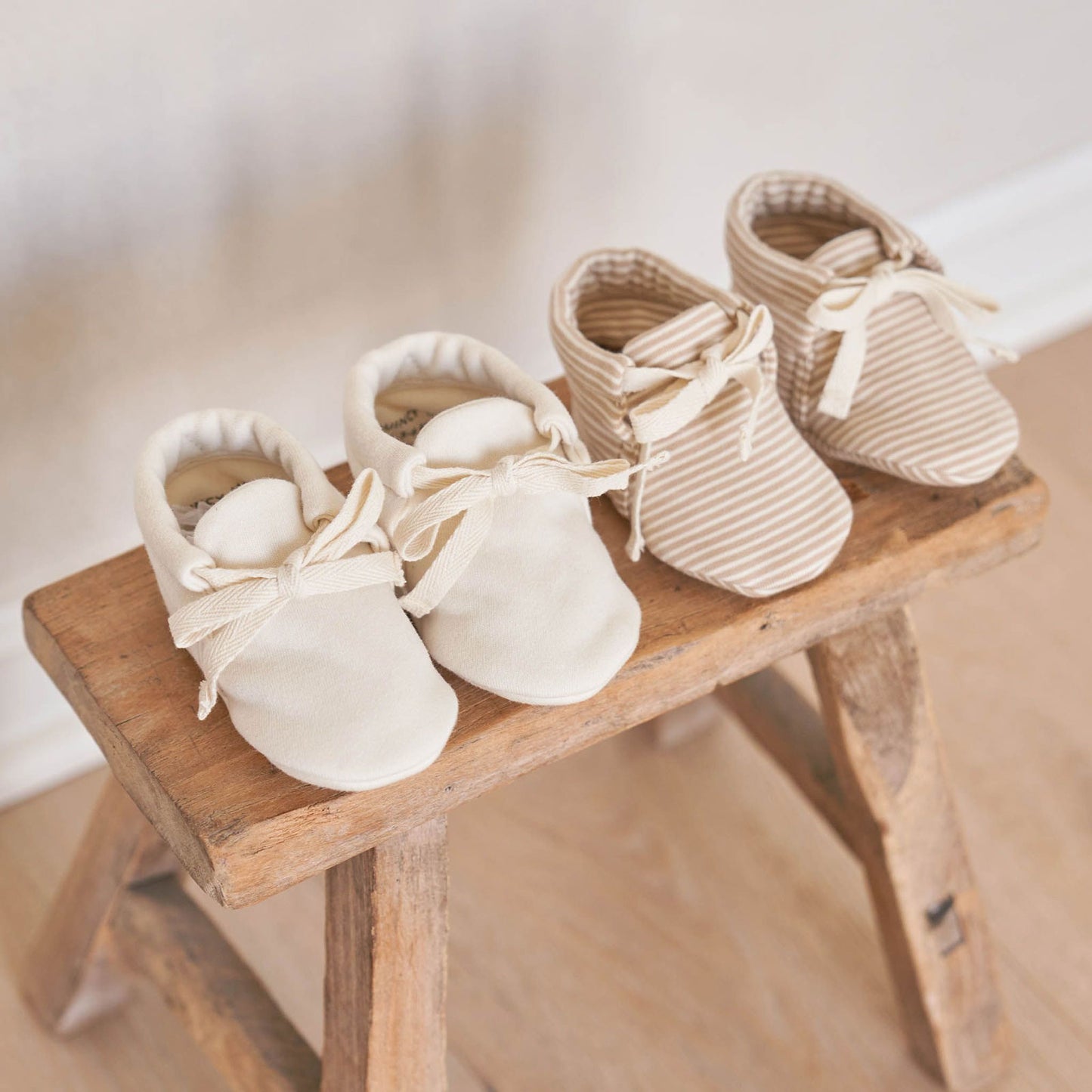 Quincy Mae Baby Booties - Ivory
