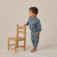 Quincy Mae Relaxed Fleece Sweatpant - Silver Moons