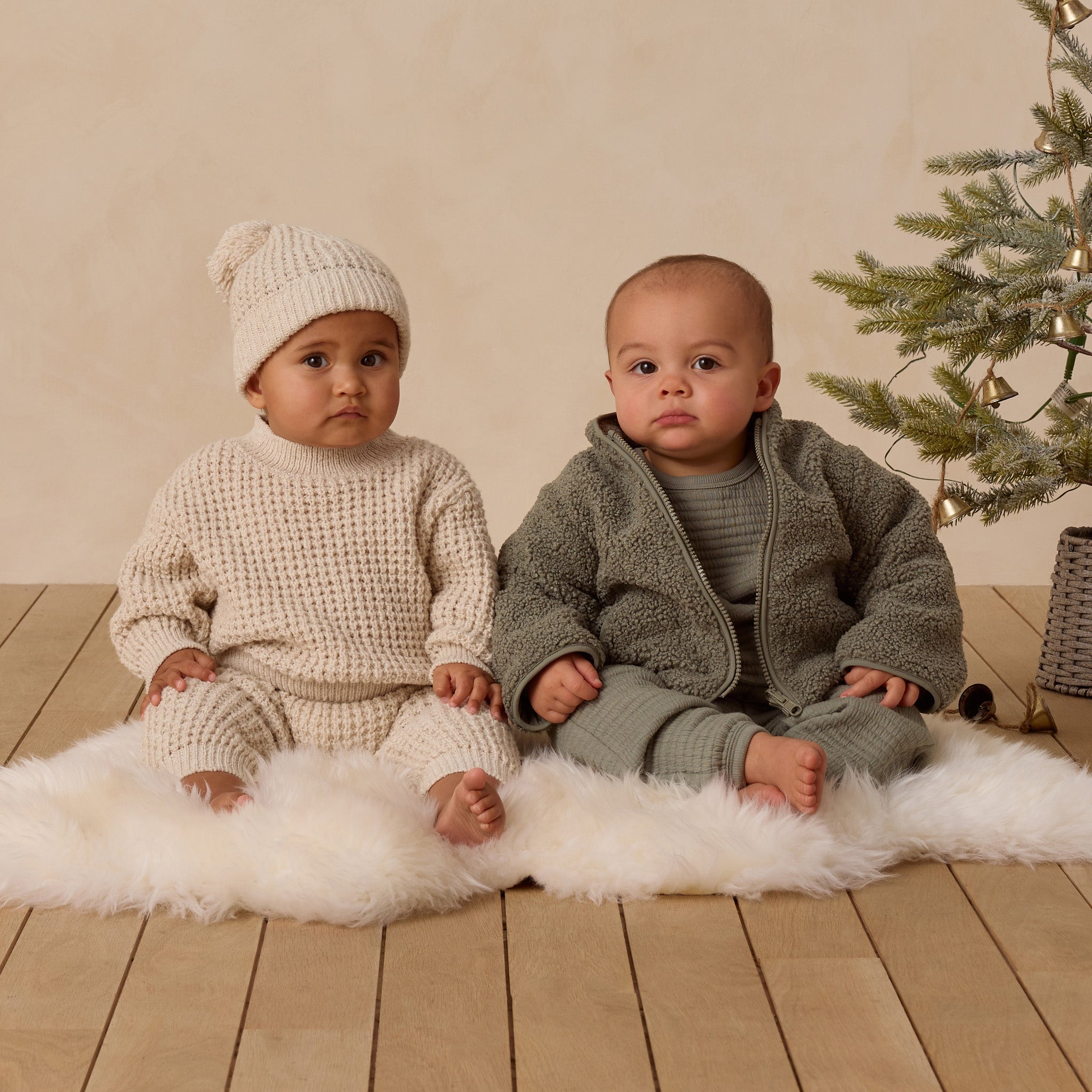 Quincy Mae Chunky Knit Sweater - Natural | The Baby Cubby