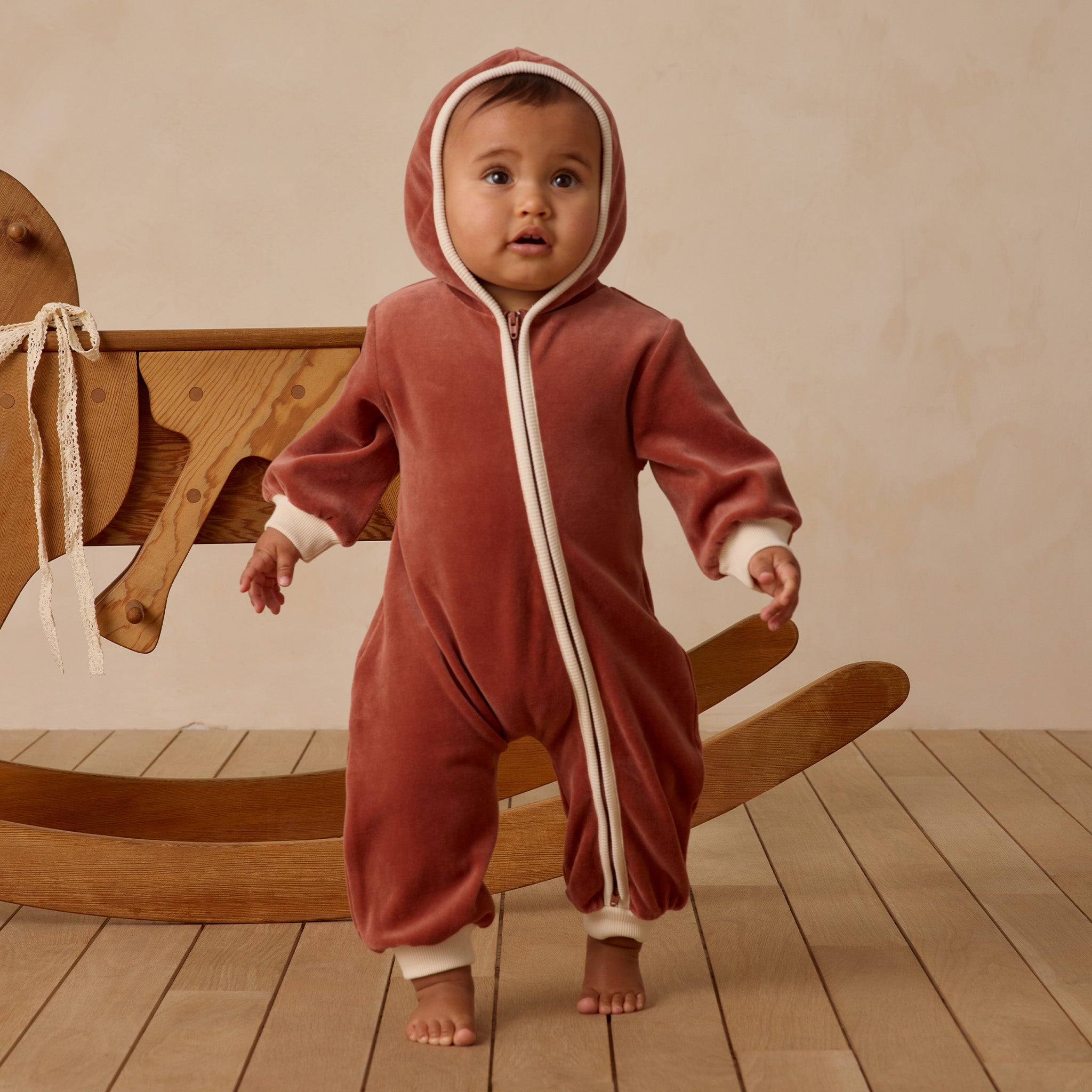 ロンパース・カバーオール Apolina suzi corduroy romper 3-5Y Quincy Mae Velour Zip Jumpsuit - Cranberry | The Baby Cubby