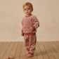 Quincy Mae Velour Relaxed Sweatpant - Candy Stripe