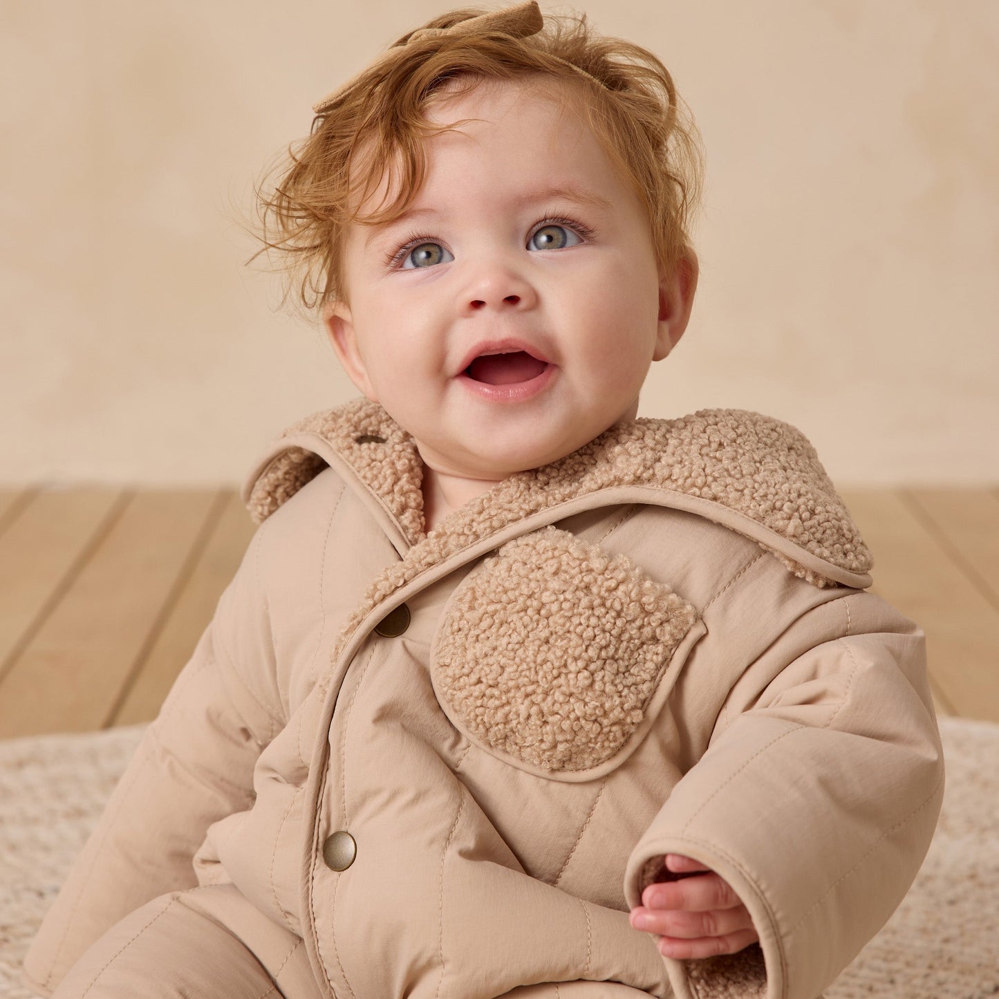 Quincy Mae Shearling Jumpsuit - Oat