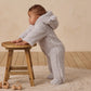 Quincy Mae Bear Jumpsuit - Frost