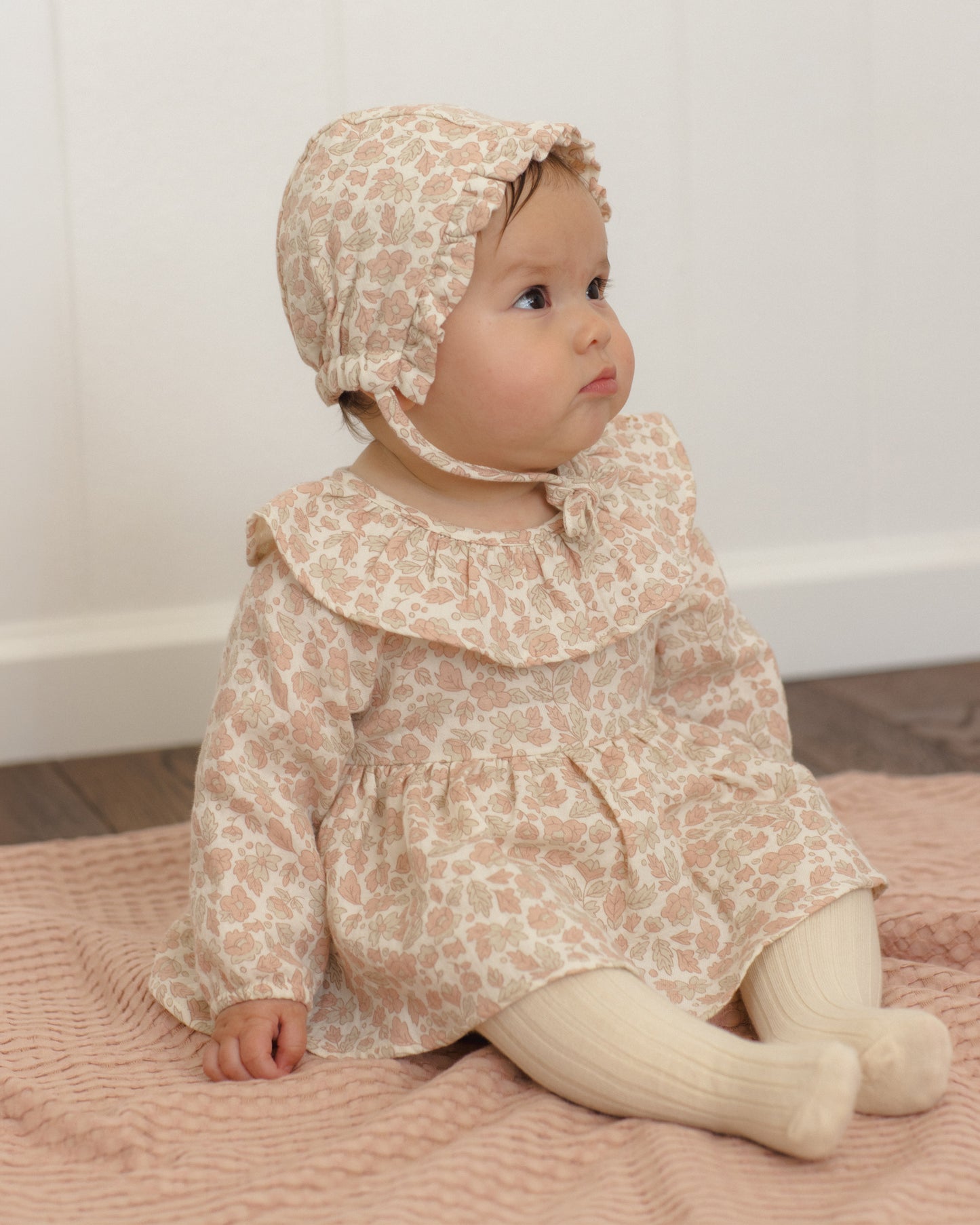 Quincy Mae Thalia Romper - Pink Blossom