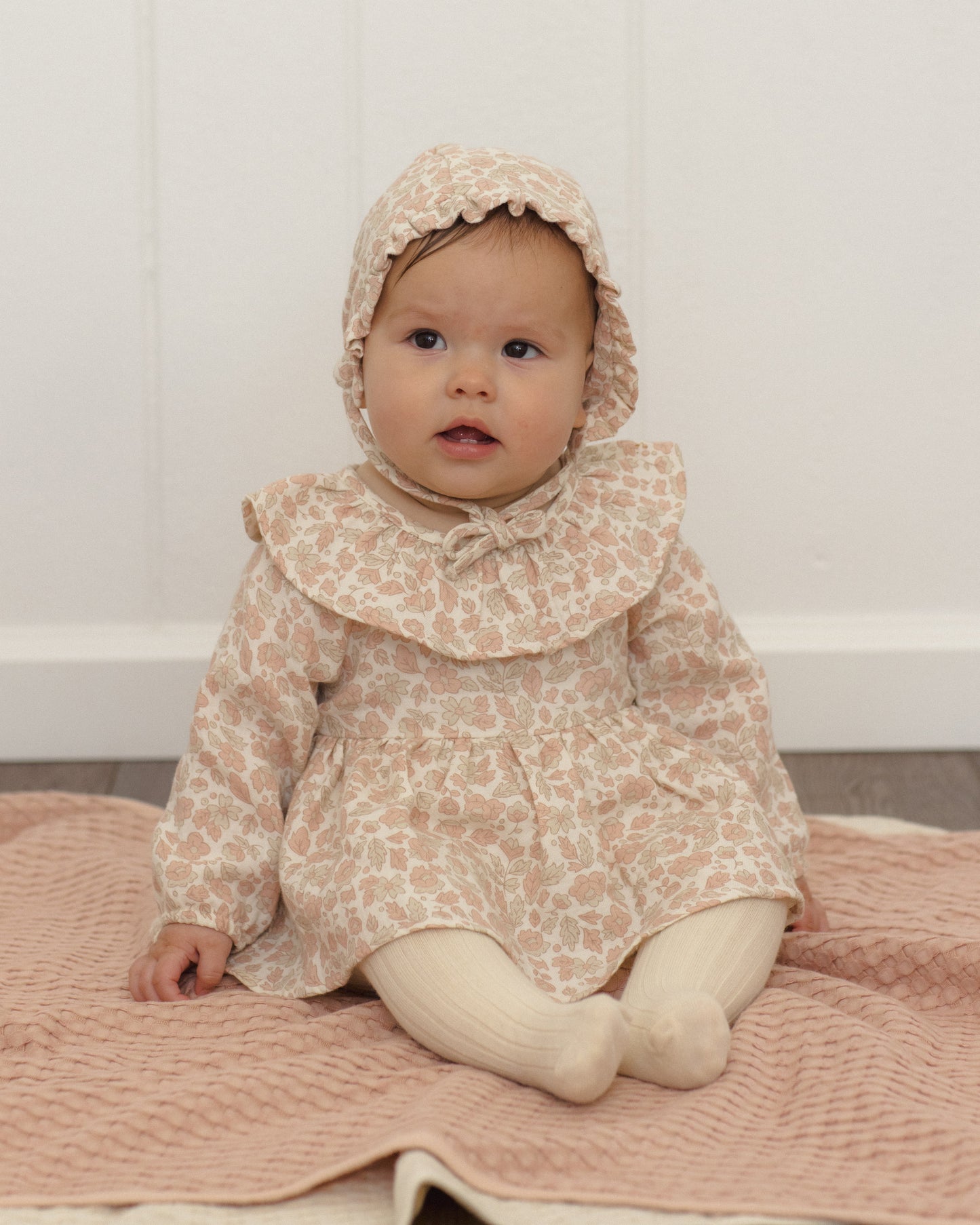 Quincy Mae Thalia Romper - Pink Blossom