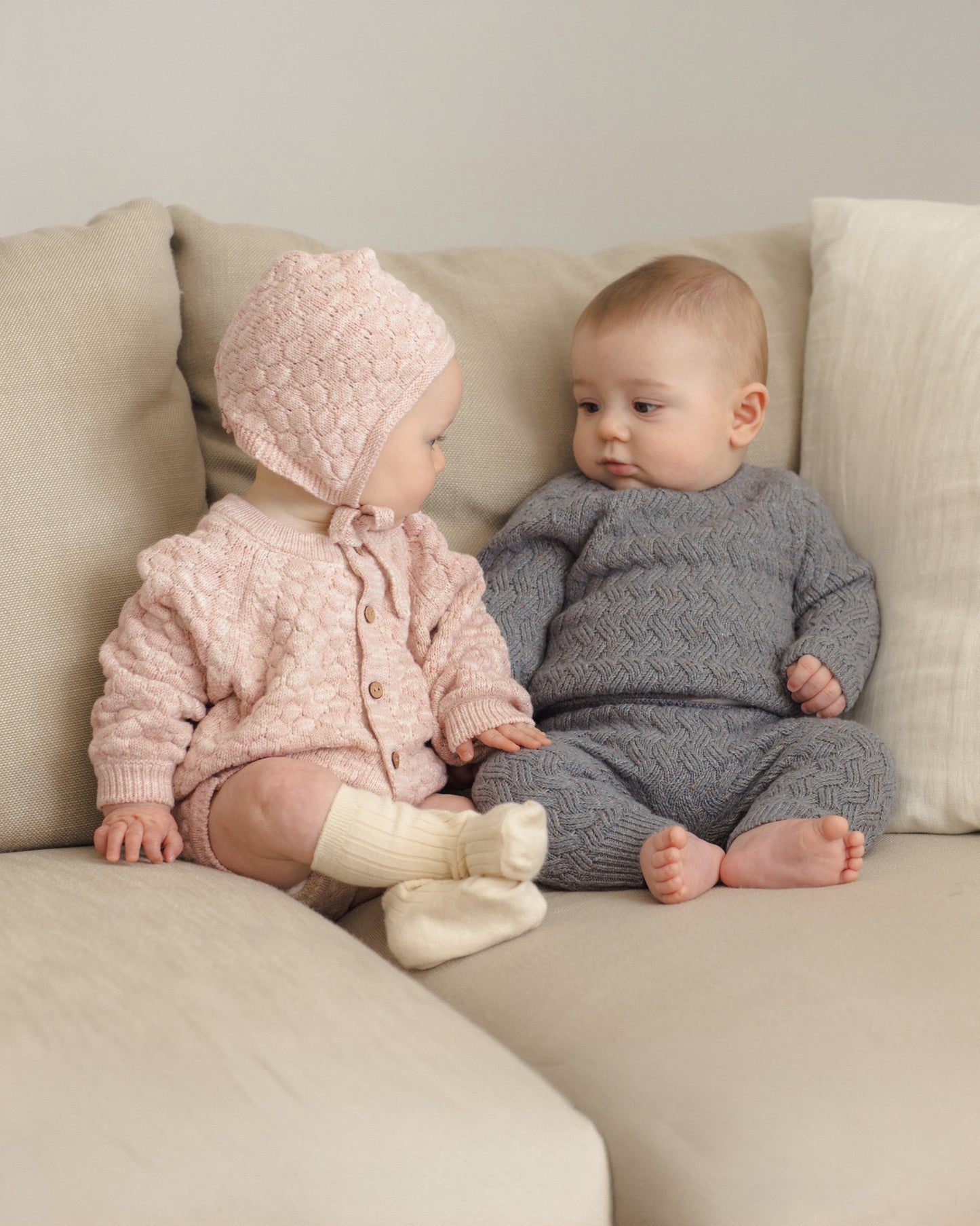 Quincy Mae Knit Bloomer - Dusty Rose Speckle