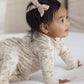 Quincy Mae Zip Long Sleeve Sleeper Footie - Floral Vine