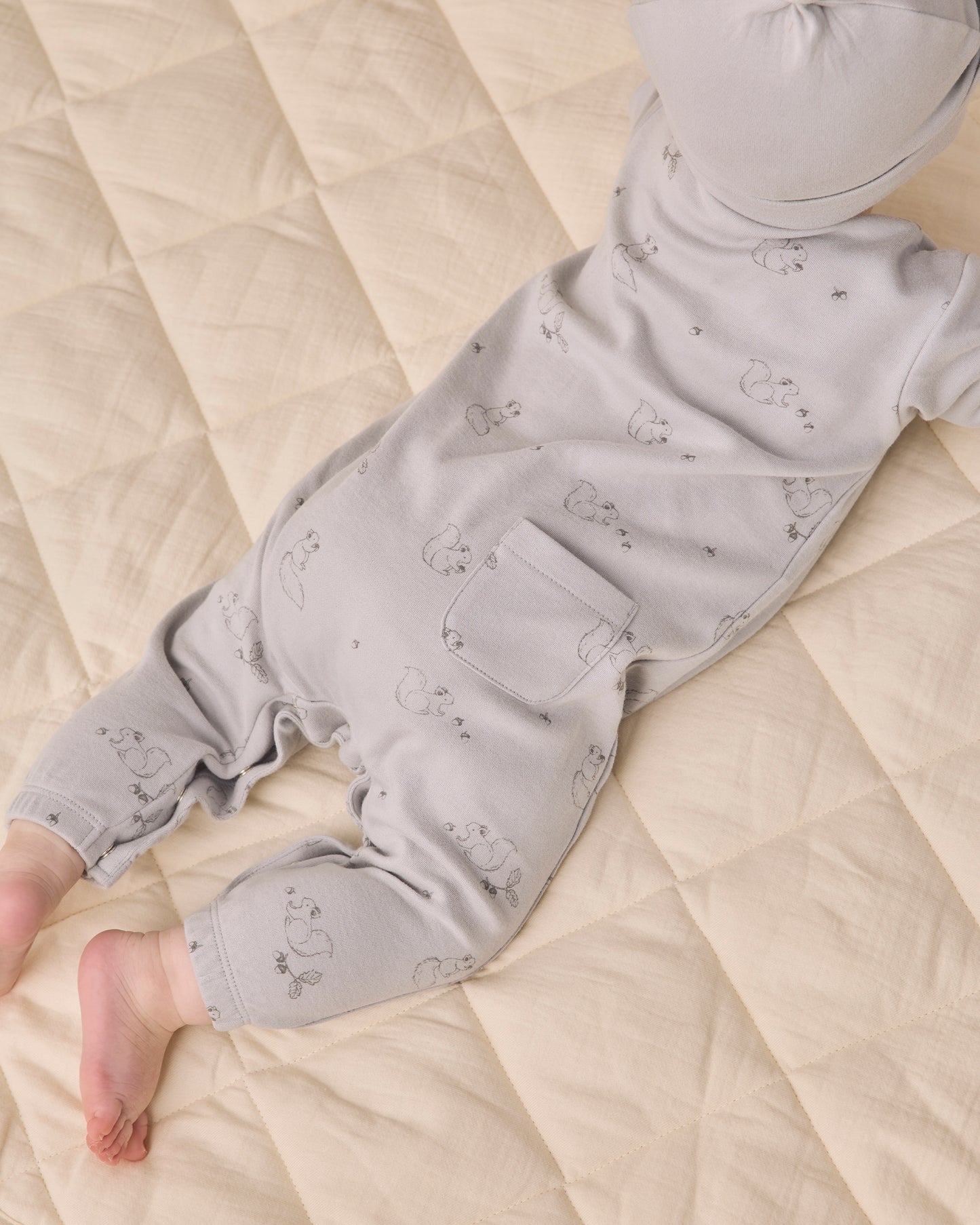Quincy Mae Long Sleeve Jumpsuit - Squirrel