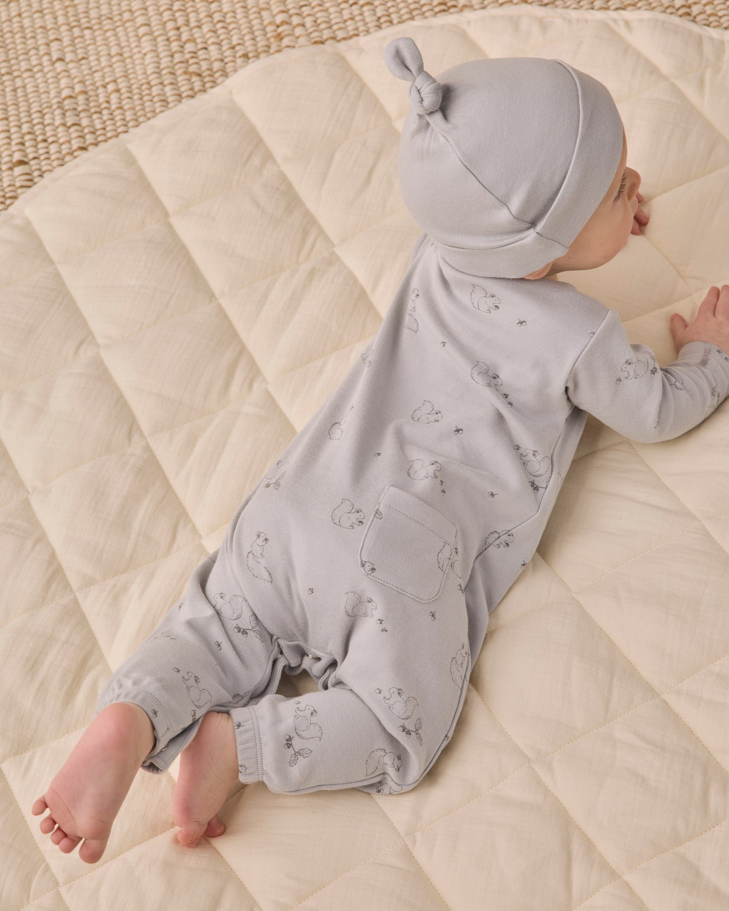 Quincy Mae Long Sleeve Jumpsuit - Squirrel