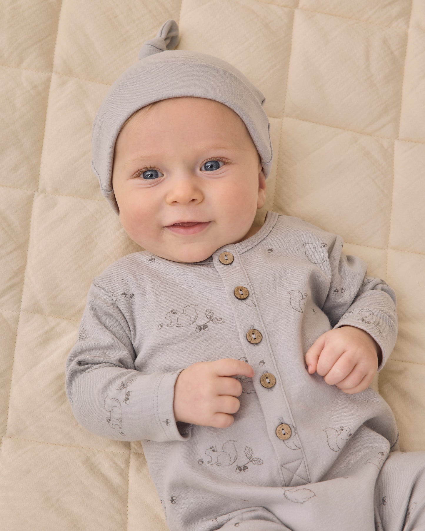 Quincy Mae Long Sleeve Jumpsuit - Squirrel