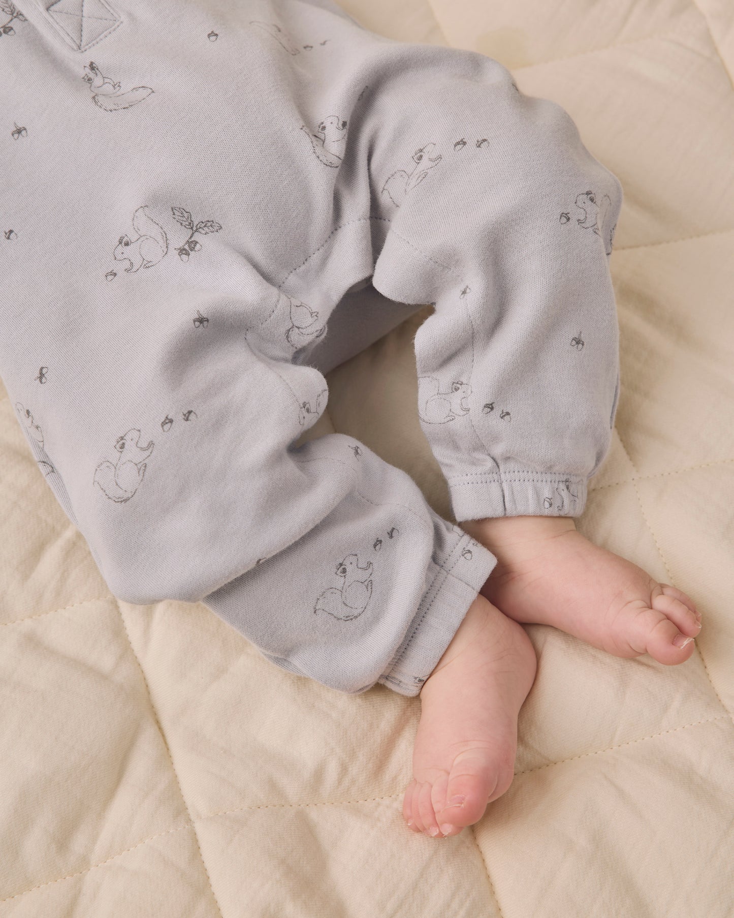 Quincy Mae Long Sleeve Jumpsuit - Squirrel
