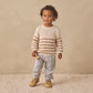 Quincy Mae Rex Sweater - Almond Stripe
