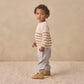 Quincy Mae Rex Sweater - Almond Stripe