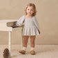 Quincy Mae Lainey Romper - Cloud Stripe
