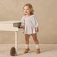 Quincy Mae Lainey Romper - Cloud Stripe