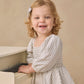 Quincy Mae Lainey Romper - Cloud Stripe
