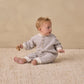 Quincy Mae Relaxed Jumpsuit - Slate Stripe