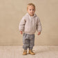 Quincy Mae Hooded Woven Jacket - Blue Gingham