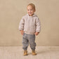 Quincy Mae Hooded Woven Jacket - Blue Gingham